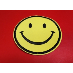 Aplikacja okrągła buźka do wklejania (jaskrawy żółty)